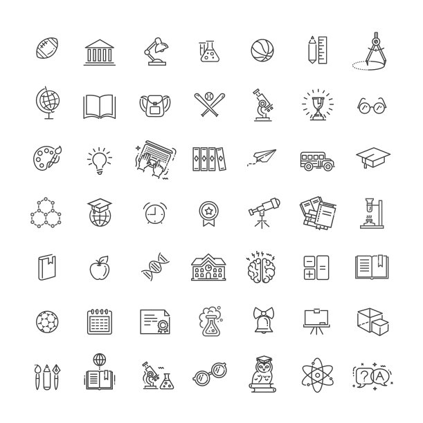 大纲图标收集-学校教育图片下载