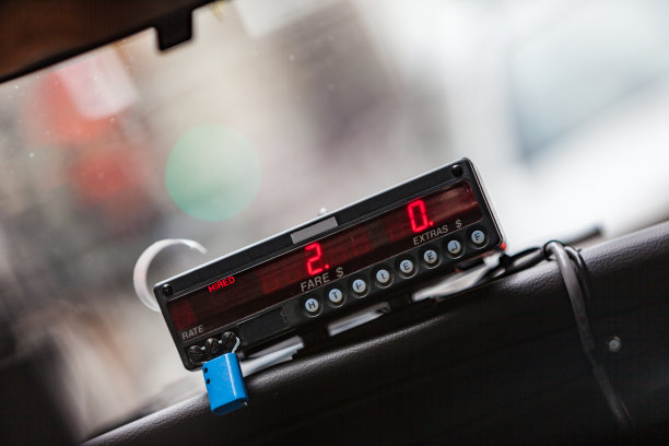 纽约市出租车的计价器图片下载