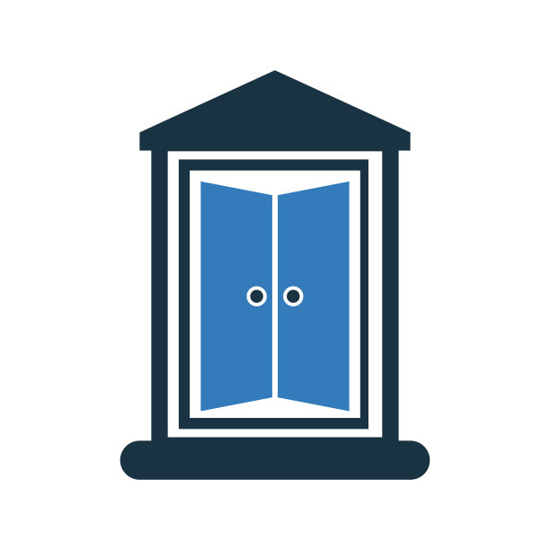 家，房子门图标/矢量图形素材图片