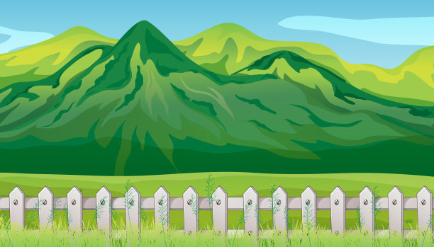 大山景以大自然为背景图片下载