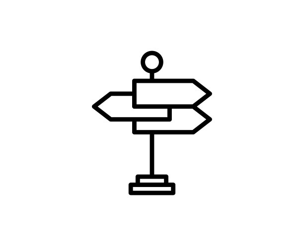 道路标志线图标图片下载