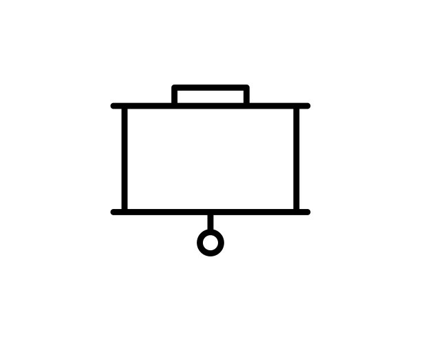 演示板线条图标图片下载