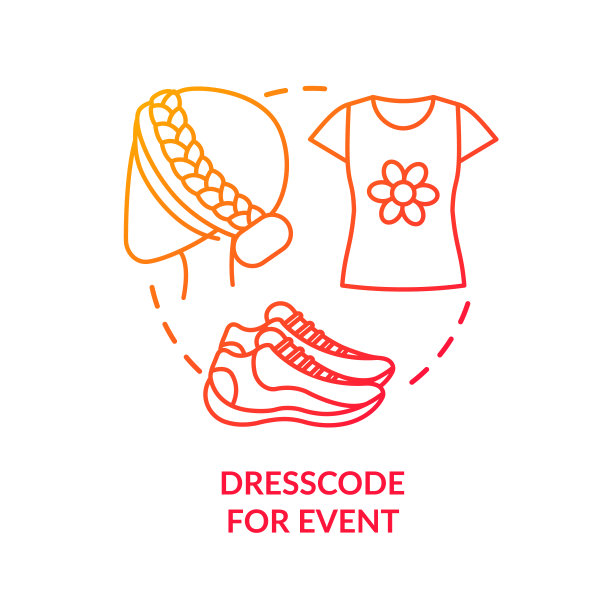 活动概念图标的着装代码。品酒建议点子细线插图。品酒时尚，平底鞋，短发和袖子。矢量隔离轮廓RGB彩色绘图图片下载