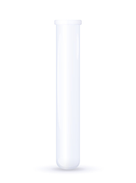 试管。用于化学，生物和临床研究，分析或实验的空实验室和制药玻璃器皿。孤立的矢量插图上的白色背景。图片下载