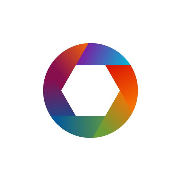 镜头彩色矢量设计模板插图图片下载