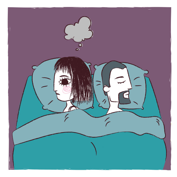 失眠的女人图片下载