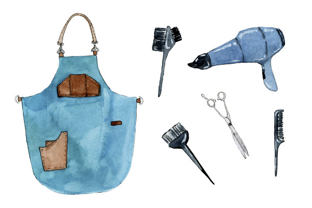 水彩haidressing供应图片下载