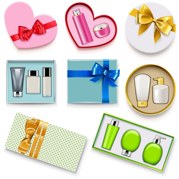礼品盒与化妆品套装2图片下载
