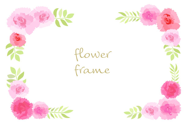 四角点缀粉红红花图片下载