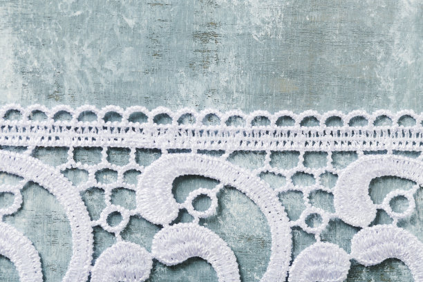 乡村背景上的蕾丝纹理关闭了。前视图。图片下载