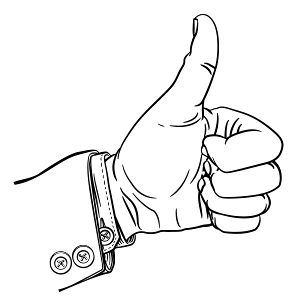 拇指朝上的手势图片下载