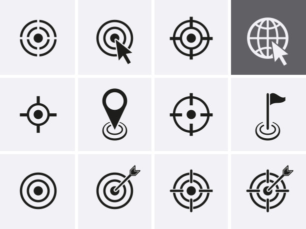 目标图标集。图片下载