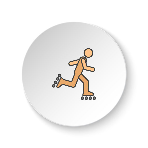 圆形按钮为网页图标，滚轮。按钮横幅圆形，徽章界面的应用说明图片下载