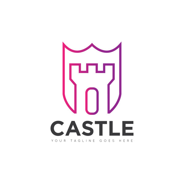 城堡标志和图标图片下载