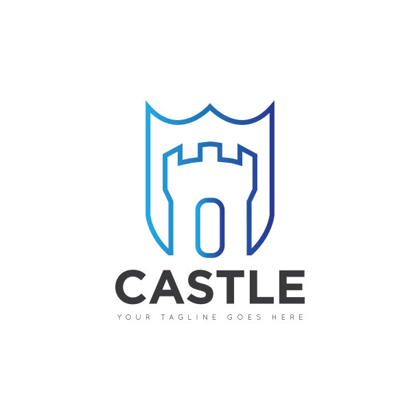 城堡标志和图标图片下载