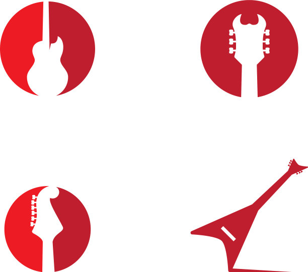 吉他的标志图片下载