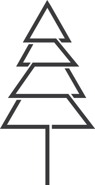 松树的标志图片下载