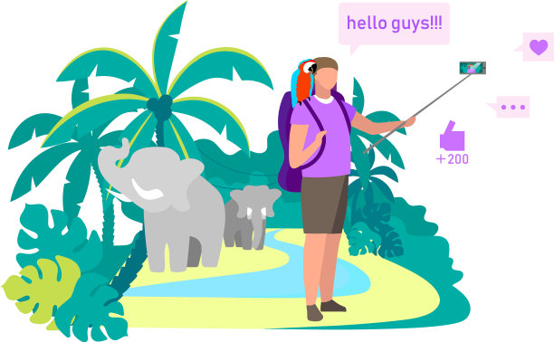 旅游博主，电影制作人，视频博主，影响者图片下载