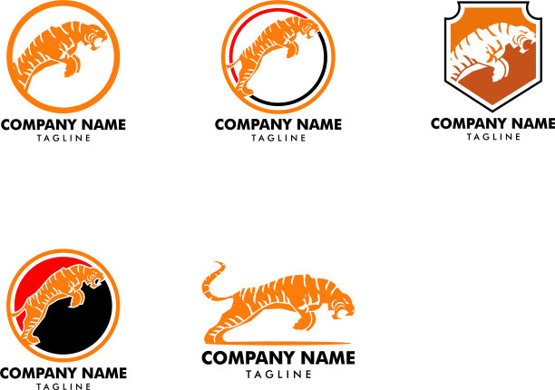 设置老虎图标标志吉祥物图片下载