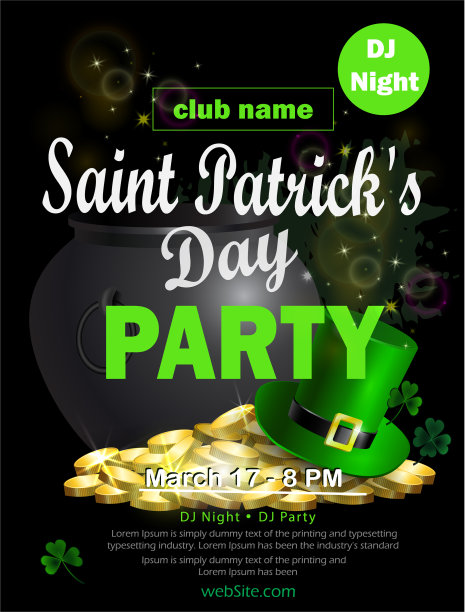 圣帕特里克节海报图片下载