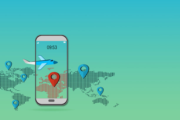 手机插图与信号网络联动图片下载