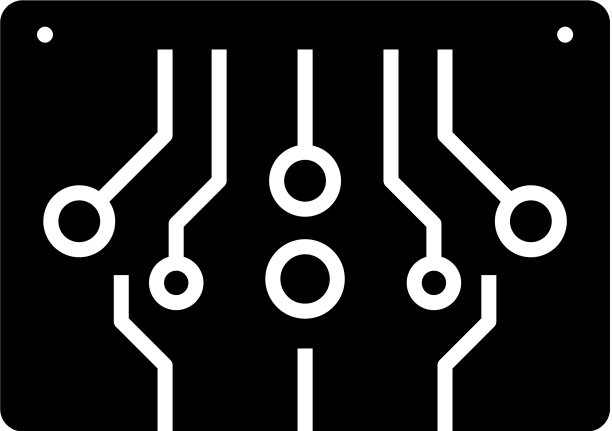 电脑电路黑色图标概念图片下载