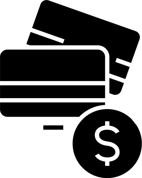 信用卡黑色图标概念图片下载