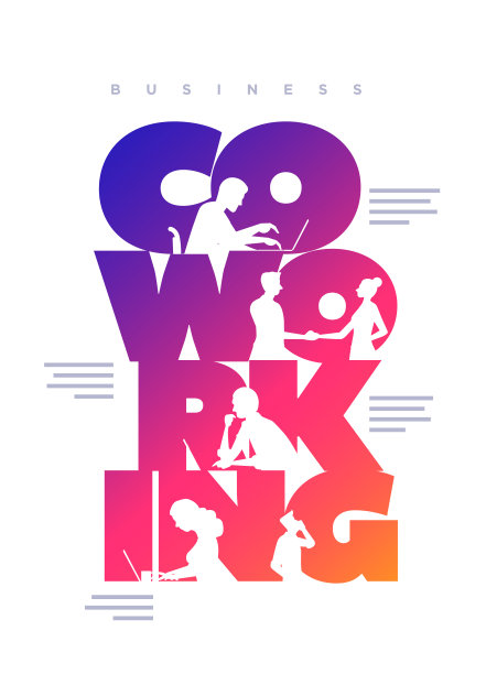 共同工作的业务概念设计模板图片下载