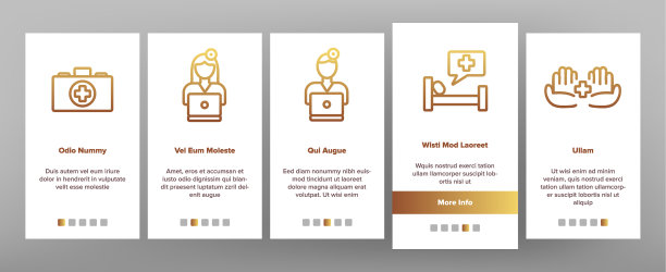 医生和护士就位图标设置图片下载