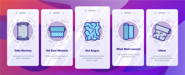 锡箔列表烹饪上的图标设置图片下载