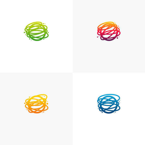 网络科技符号设计概念向量，世界科技符号符号向量图片下载