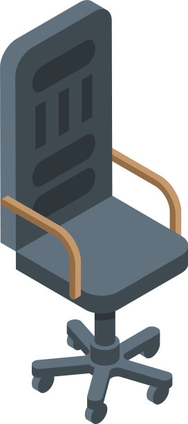 老板椅子图标等距风格图片下载