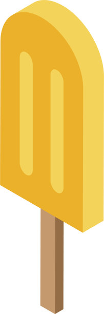 柿子冰棒图标等距风格图片下载