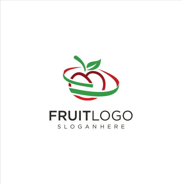 苹果标志与圆形设计股票图片下载