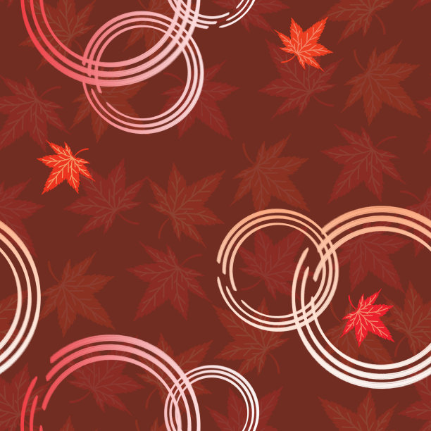 秋叶无缝图案图片下载