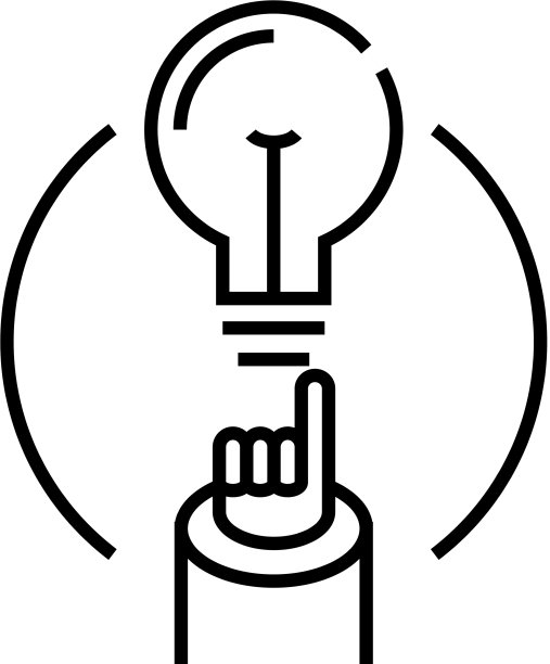 宏伟的线条图标概念标志轮廓图片下载