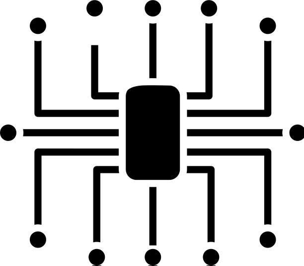 电子黑色图标概念图片下载