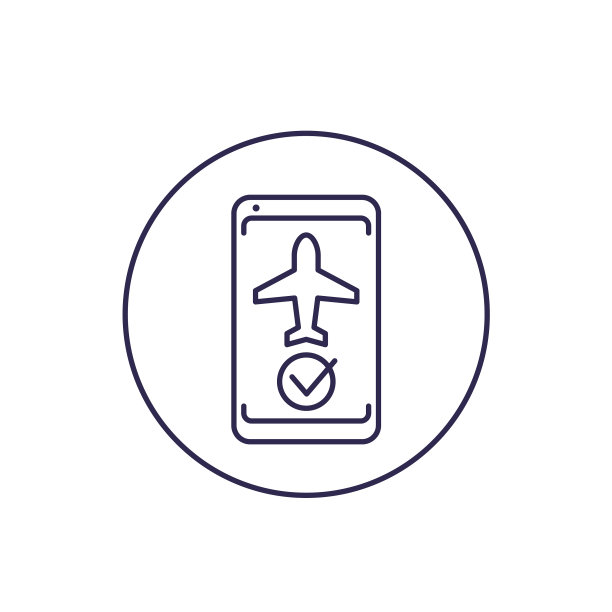 飞行模式的电话线路图标图片下载