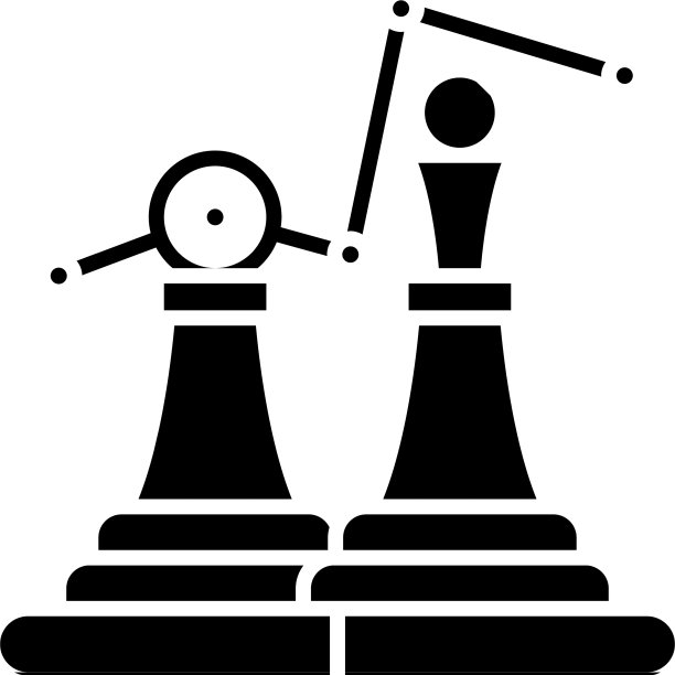 精心设计的动作黑色图标概念图片下载