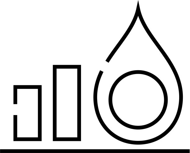 油价趋势线图标概念标志轮廓图片下载