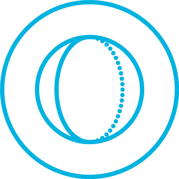 孤立的球体内圆线样式图标图片下载