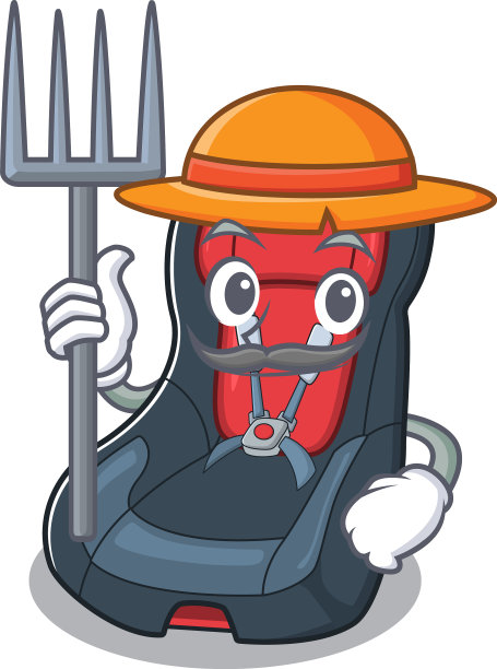 笑口常开的农民酒吧座位卡通图片图片下载