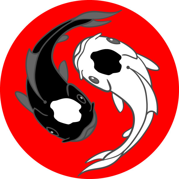 阴阳锦鲤象征图片下载