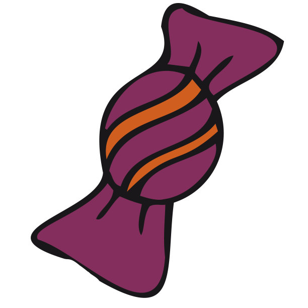 紫色糖果，矢量装饰元素，彩色插图图片下载