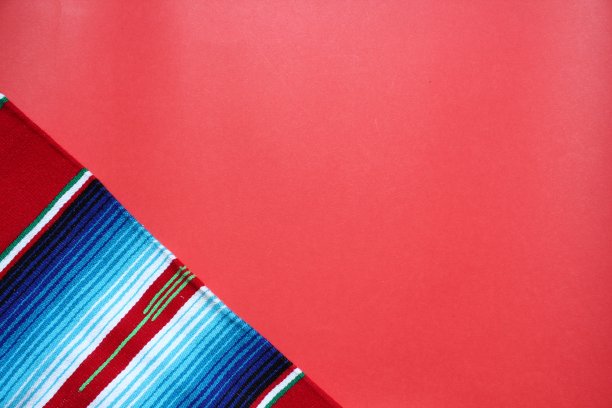 雨披墨西哥cinco de mayo地毯serape节日传统的墨西哥背景与条纹复制空间玛雅毯子最小简单-股票，照片，照片，图像，图片图片下载