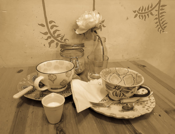 咖啡店静物图片下载