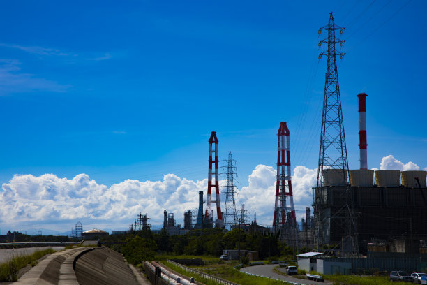 一个工业区内的横市米市宽拍图片下载