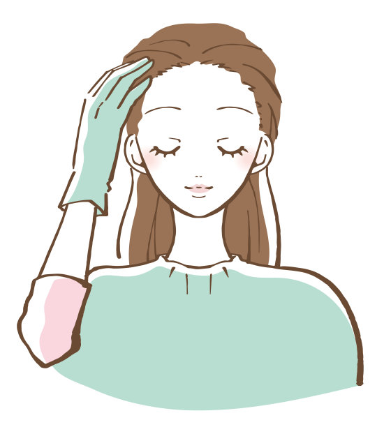 女人染发着色头发插图图片下载