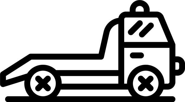 服务拖车图标轮廓样式图片下载