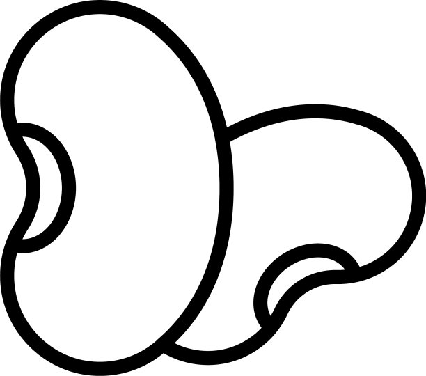 鹰嘴豆豆的图标轮廓风格图片下载